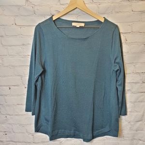 LOFT Dark Teal Sweater Top